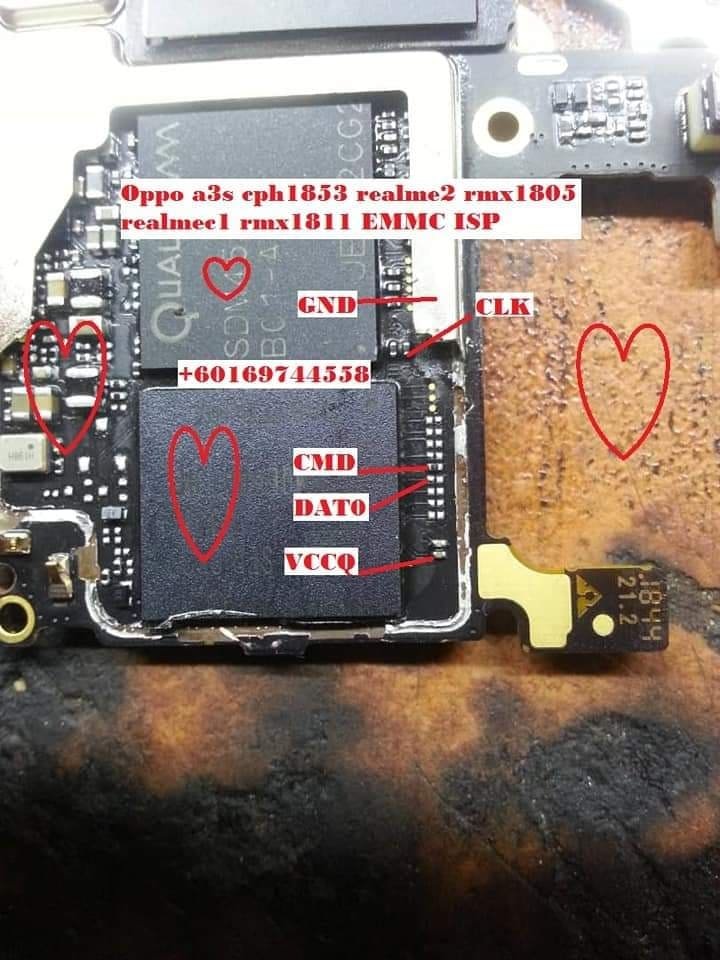 Oppo Realme 2 Test Point / EDL Point